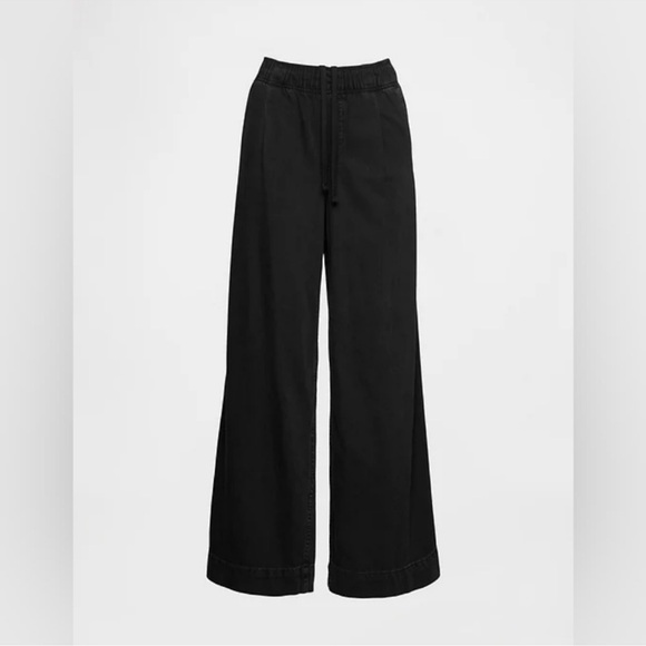 NWT! GAP Black Mid Rise Knit Easy Baggy Jeans - Picture 5 of 7